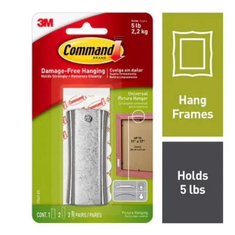 Command Plastic Coated White Small Picture Hanger 5 Lb 3 Pk