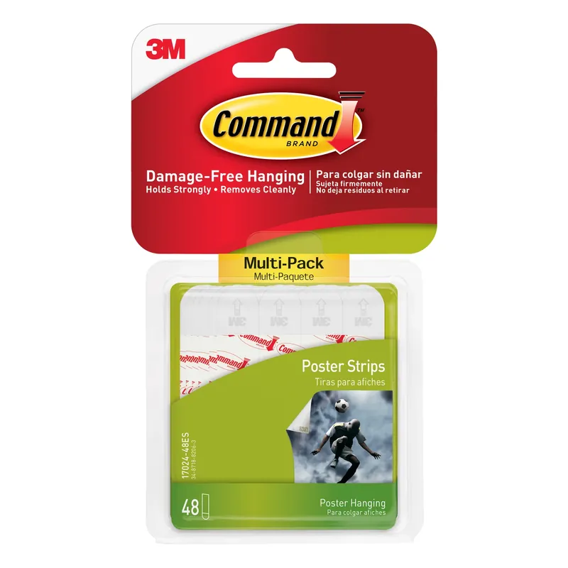 Command White Poster Strips 1 Lb 48 Pk