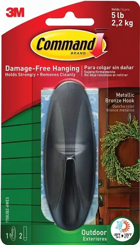 Command Large Plastic Hook 4.125 In. L 1 Pk