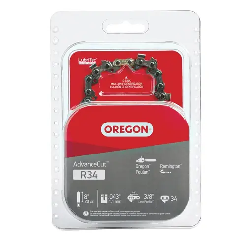 Chainsaw Chain, Micro-lite C-loop Chain, 8 In.