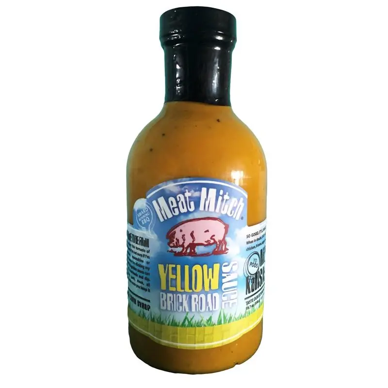 Meat Mitch Yellow Brick Road Bbq Sauce 19.7 Oz Bottle - Flavorful And Versatile