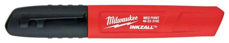Inkzall Black Medium Tip Jobsite Marker 2 Pk