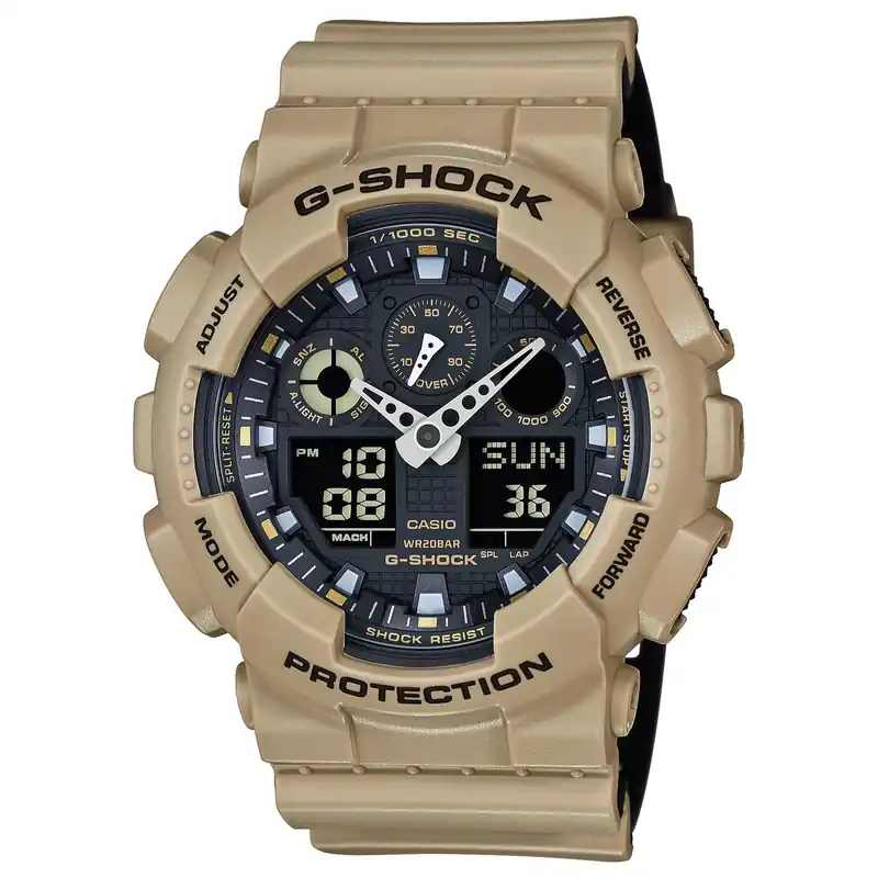 G-shock Ga100l-8a Tan Analog-digital Watch For Men