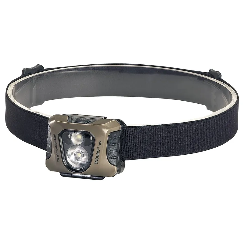 Enduro Pro Headlamp With Green And White Leds - Model 61425, Coyote/black