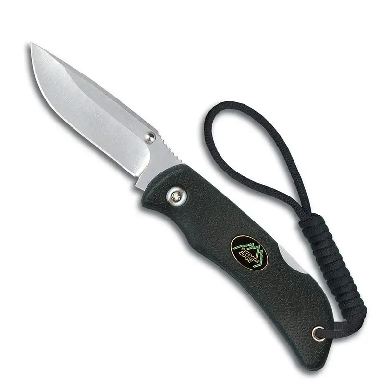 Mini-grip Folding Knife 5.1 In. Black 8cr13mov Steel Model Mg-10c