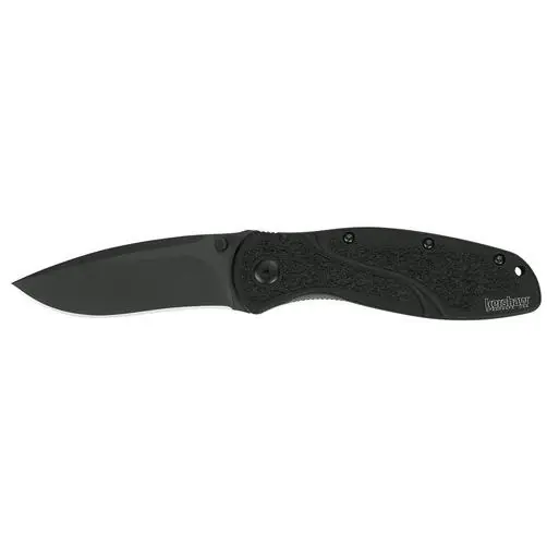 1670blk Blur Folding Knife With Black Handle And Blade - 3-3/8 In.