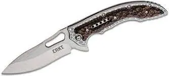 Ikoma Fossil Small Folding Knife, 3.41" Blade, G10 Handle, Model 5460