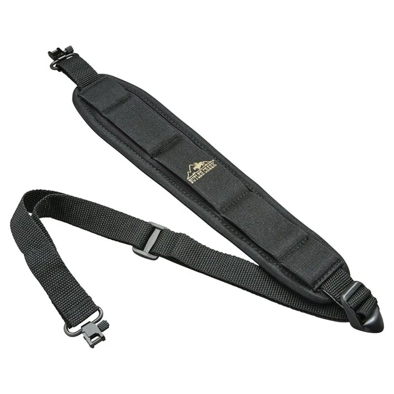 Comfort Stretch Black Nylon Rifle Sling With Swivels - 36 In.