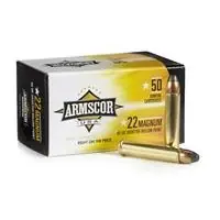 Armscor .22 Magnum 40 Grain Jacketed Hollow Point Ammunition, 50 Rounds