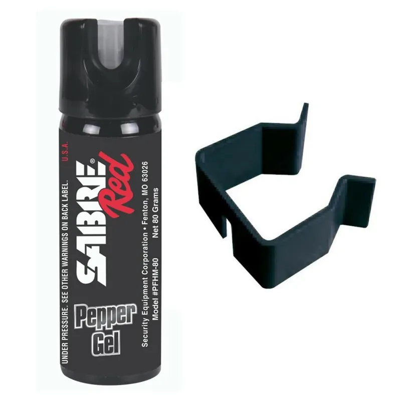 Pfhm-80 2.50oz Pepper Gel Home Protection Kit With Wall Mount Clip