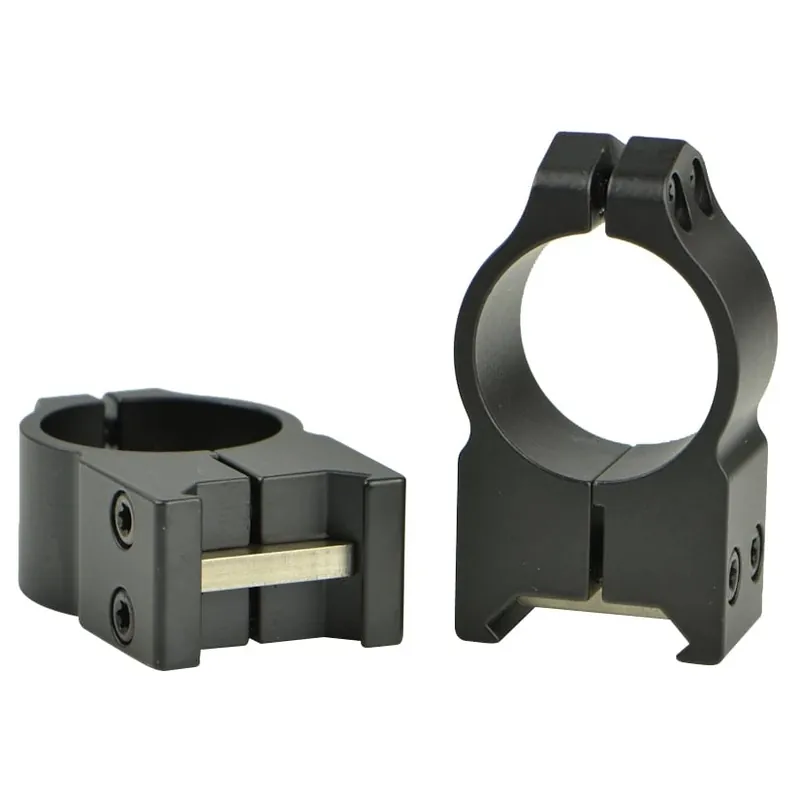 1 Inch Permanent Attach High Matte Scope Rings Model 202m