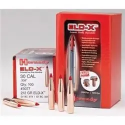 Horn 2441 0.243 90 Grain Eld-x Bullet - 100 Per Box - Case Of 25