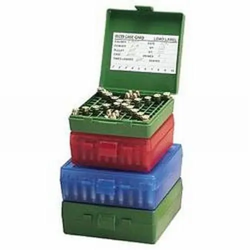 100 Round Flip-top Ammo Box For .38/.357 Caliber - Green