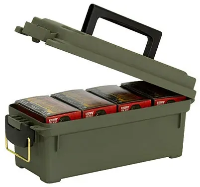 Shot Shell Ammunition Box, Holds 4, Green