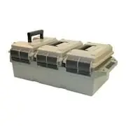3-can Ammo Crate .50 Caliber In Dark Earth And Army Green