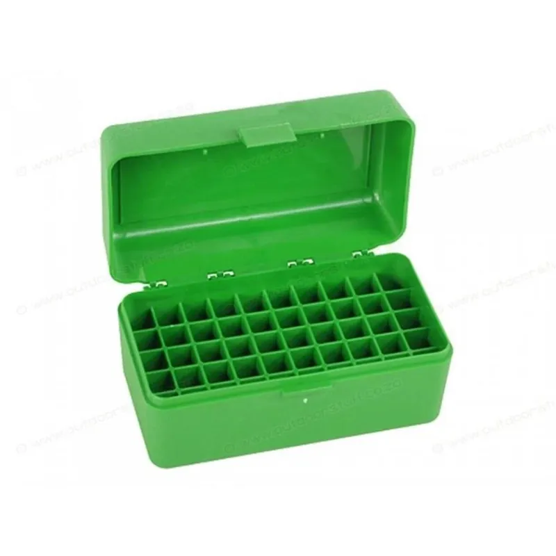 Rs5010 50 Round Flip-top Rifle Ammo Box For .222 To .222 Remington Mag - Green
