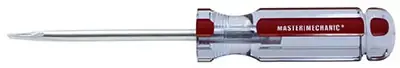 1/4 X 4 Inch Round Slotted Cabinet Screwdriver With Ergonomic Handle