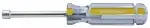 5/16" X 3-1/4" Round Solid Nut Driver With Yellow Inlay Stripe