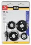 5-pc. Hole Saw Set, Carbon Steel