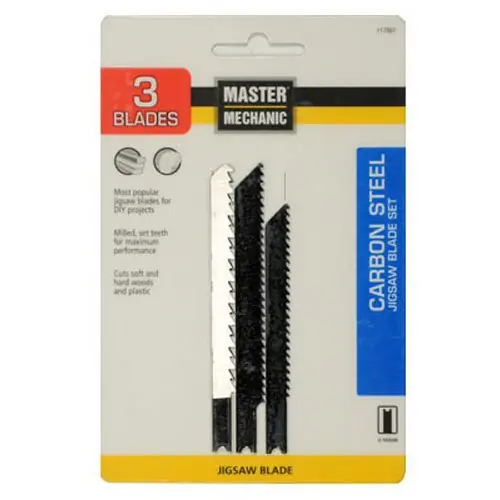 3-pc. Carbon & High-speed Steel Jigsaw Blade Set