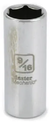 3/8 In. Drive, 9/16 In., 6-point Deep Well Socket
