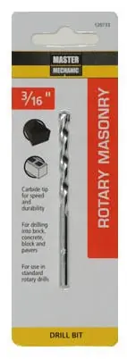 Masonry Drill Bit, 3/16 X 3 In.