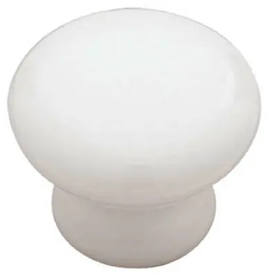 P95702l-w-u 2 Pack White Ceramic Knob - 1.25 In.