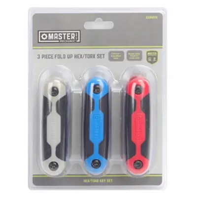 3-pc. Folding Hex/torx Key Sets