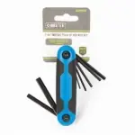7-in-1 Metric Hex Key Set, Small, Plastic, Fold-up
