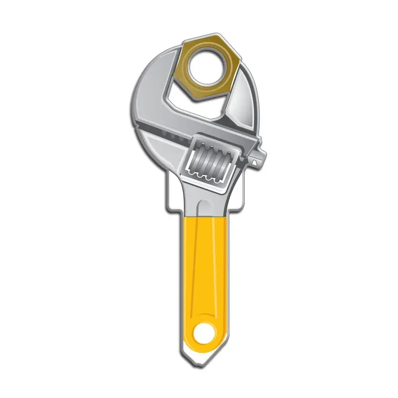 Wrench Design Decorative House Key Blank For Schlage Sc1