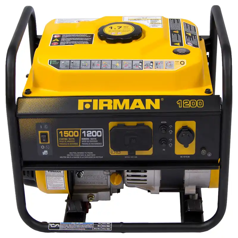 Portable Generator, 1500-watt, 12 Hour Run Time