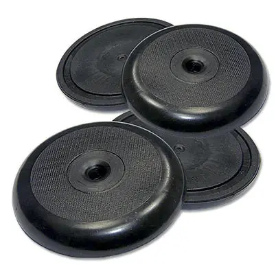 Non-skid Pads, Black, Round, 1-7/8-in., 4-pk.