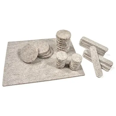 Felt Pads, Tan, Assorted, 33-pk.