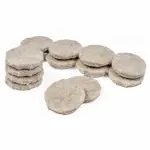 Furniture Pads, Self-adhesive, Tan Felt, Round, 1-in., 16-pk.
