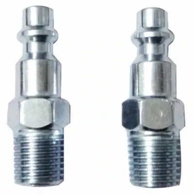 I/m Industrial Plug, 1/4 X 1/4-in. Mnpt, 2-pk.