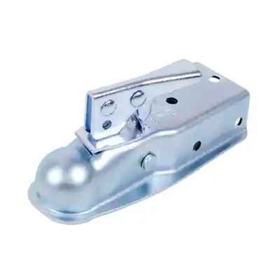 Tow Coupler, Zinc, 2,000 Lb. Capacity, Fits 2-1/2 In. Channel, 1-7/8 In. Ball