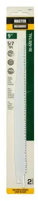 Reciprocating Saw Blades, 9 In., 5/7-tpi, Bi-metal/cobalt, 2-pk.