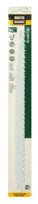Reciprocating Saw Blades, 12 In., 2/3-tpi, Bi-metal/cobalt, 2-pk.