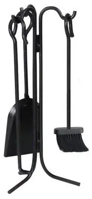 4-pc. Fireplace Tool Set, Black