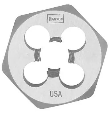 Hanson High Carbon Steel Metric Hexagon Die 7mm X 1.00 Model 9731