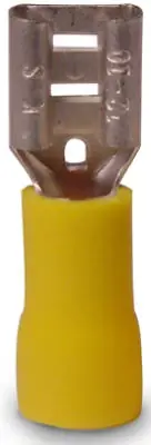 Gardner Bender 12-10 Ga. Insulated Wire Female Disconnect Yellow 16 Pk