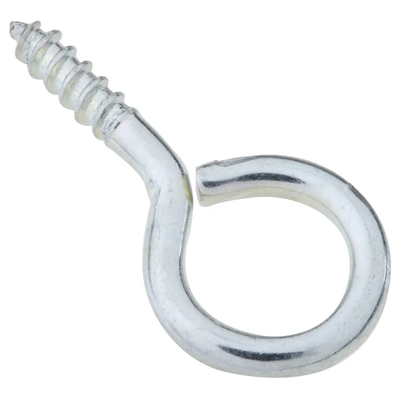 0.10 In. D X 1-3/16 In. L Zinc-plated Steel Screw Eye 10 Lb. Cap. 10 Pk