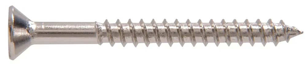 Fasteners Nickel Flat Head Phillips Screws 8 X 1 Inches