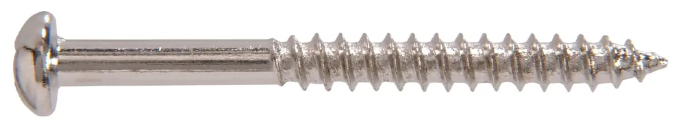 Fasteners Round Pan Head Nickel Plated Screws 8 X 3/4 Inch