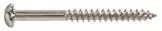 The Hillman Group 1232 10 X 1-1/2 In. Nickel Plated Round Head Phillips Wood Screw 30-pack