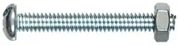 3/8-16 X 1-1/4" Rh Stove Bolts With Nuts - 10 Pack