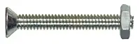 3/8" X 3/4" Flat Head Stove Bolts With Nut - Model 136-a