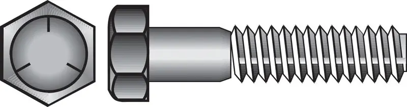 Hillman 5/8 In. Dia. X 7 In. L Heat Treated Zinc Steel Hex Head Cap Screw 25 Pk
