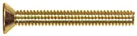 10-32 X 1 Inch Flat Head Brass Machine Screw - Model 156-m