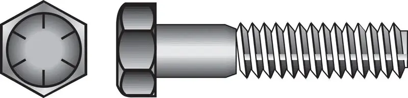 7/16 In. D X 4-1/2 In. L Heat Treated Steel Hex Head Cap Screw 25 Pk